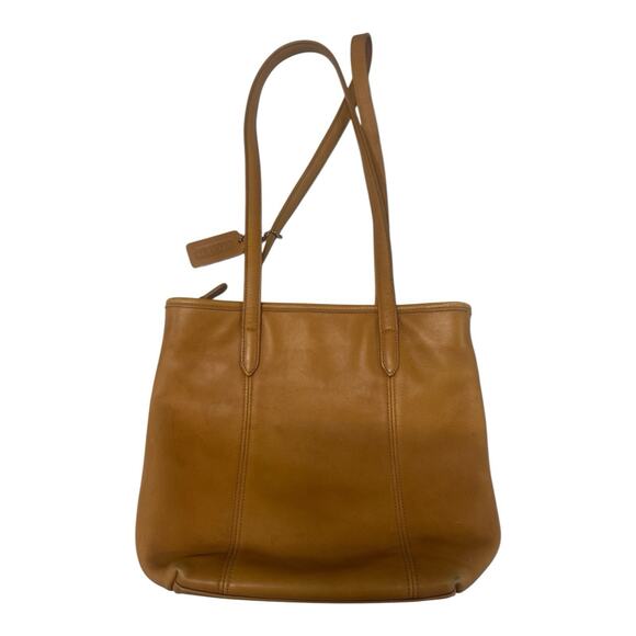 Vintage Coach Bleeker Tan Leather Bucket Tote Satchel Classic Retro Elegant FOB - Picture 2 of 7